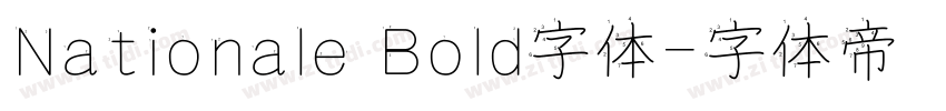 Nationale Bold字体字体转换